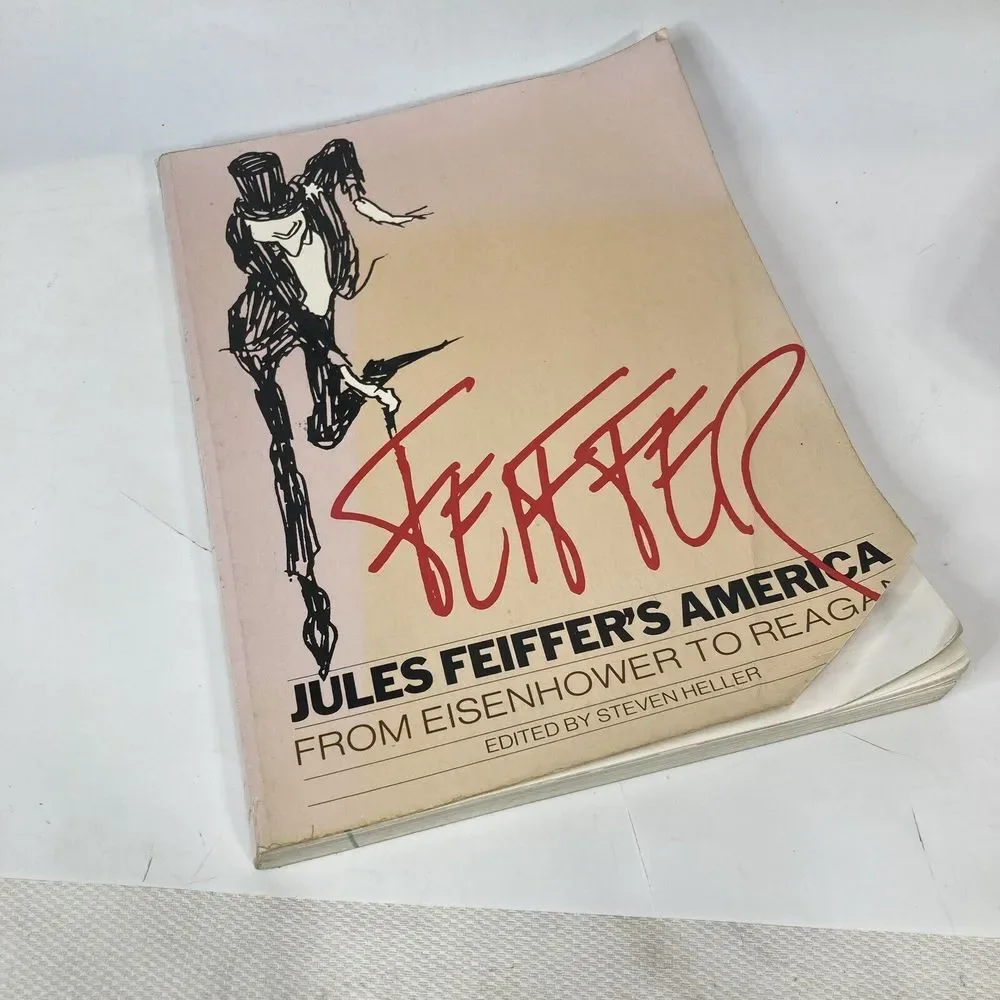 Cartoons Jules Feiffer's America 1982 1st Edition PB from Eisenhower to Reagan‎